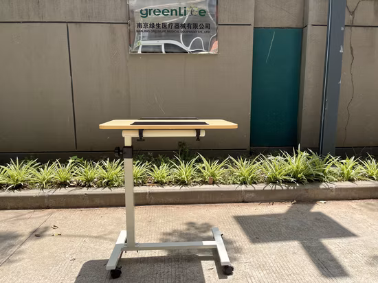 Patient Overbed Table /Adjustable Over Bed Table/Movable Bedside Table