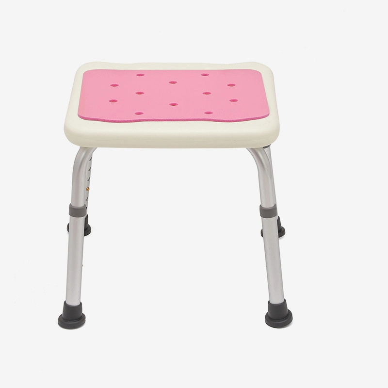 Bathroom Safety Shower Chair Bathtub Stool with Non-Slip Lager Foot Pads Adjustable for Assist Seniors Adults Kids