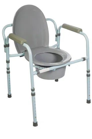 Chaises d'aisance à cadre au-dessus des toilettes, fournitures de thérapie de rééducation pour fauteuil roulant en plastique léger et en acier inoxydable, moins chères