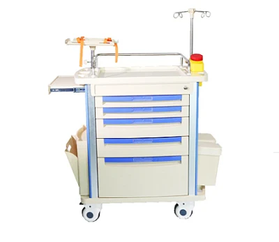 Chariot médical de secours d'ABS de chariot de meubles d'hôpital de Patinet de soins infirmiers