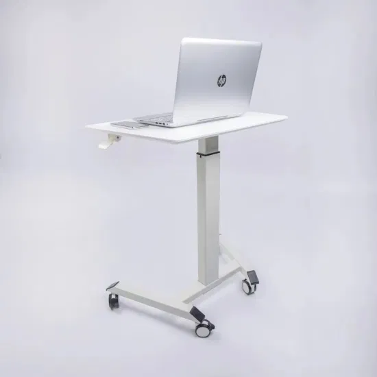 Chariot pneumatique pliable réglable pour ordinateur portable, lit d'hôpital, table d'appoint/bureau d'ordinateur avec roulettes, panneau Pb pour canapé, salon