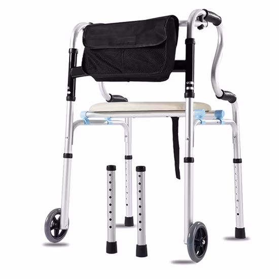 Aides à la marche à cadre pliable pour déambulateur vertical