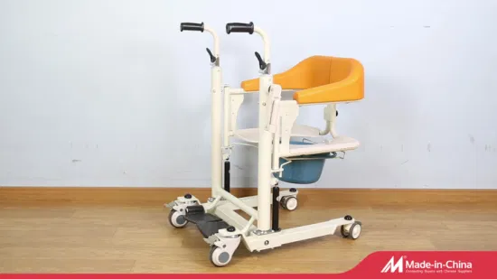 Fauteuil élévateur manuel de transfert de patient avec chaise d'aisance